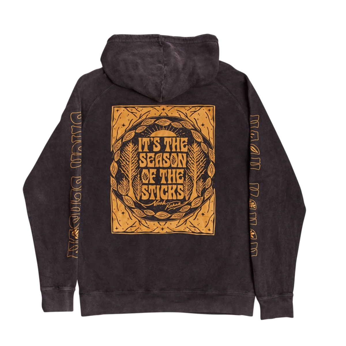 Stick Season Hoodie - Vintage Black Back