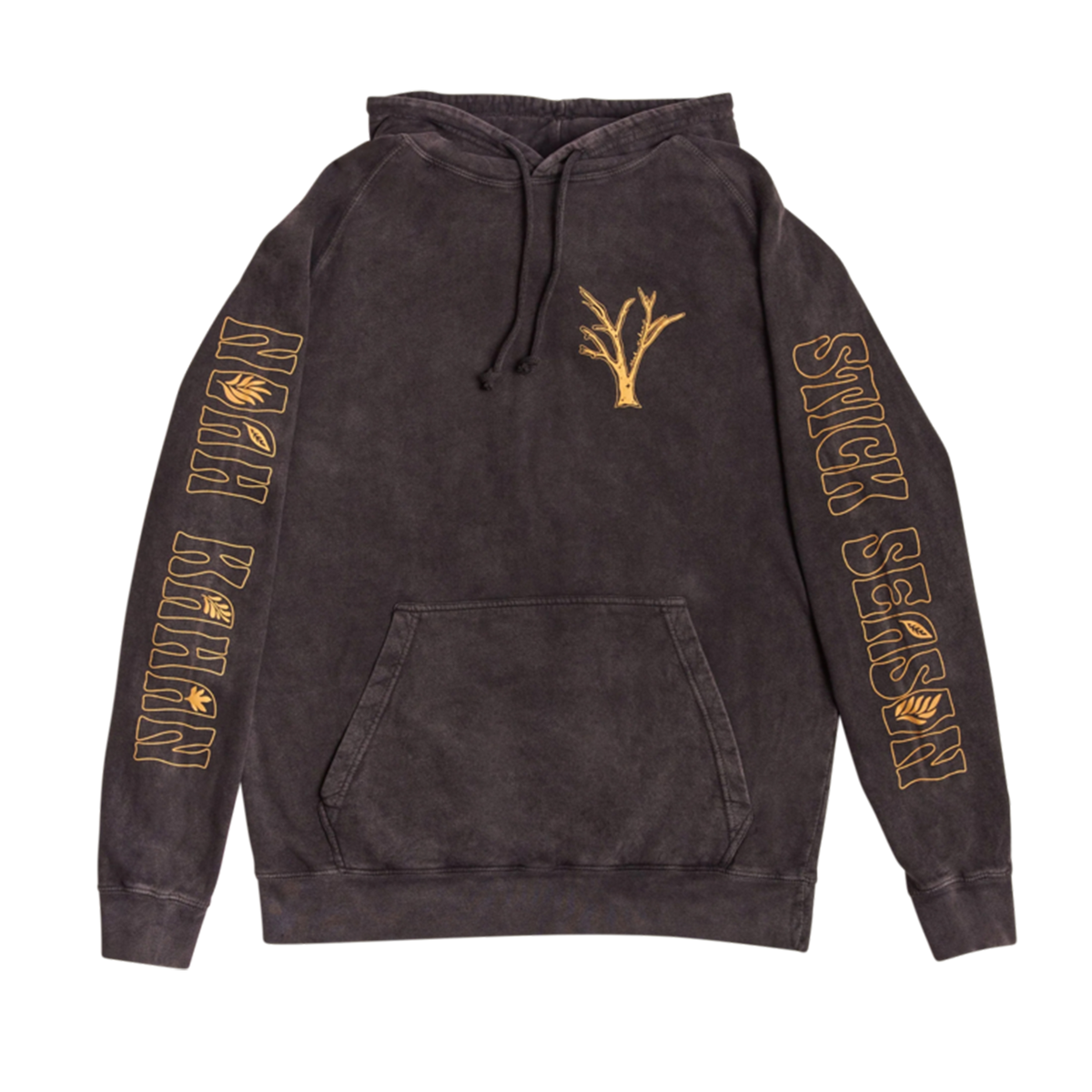 Stick Season Hoodie - Vintage Black Front