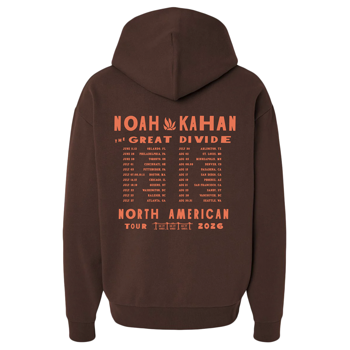 Headed North Tour Hoodie Back