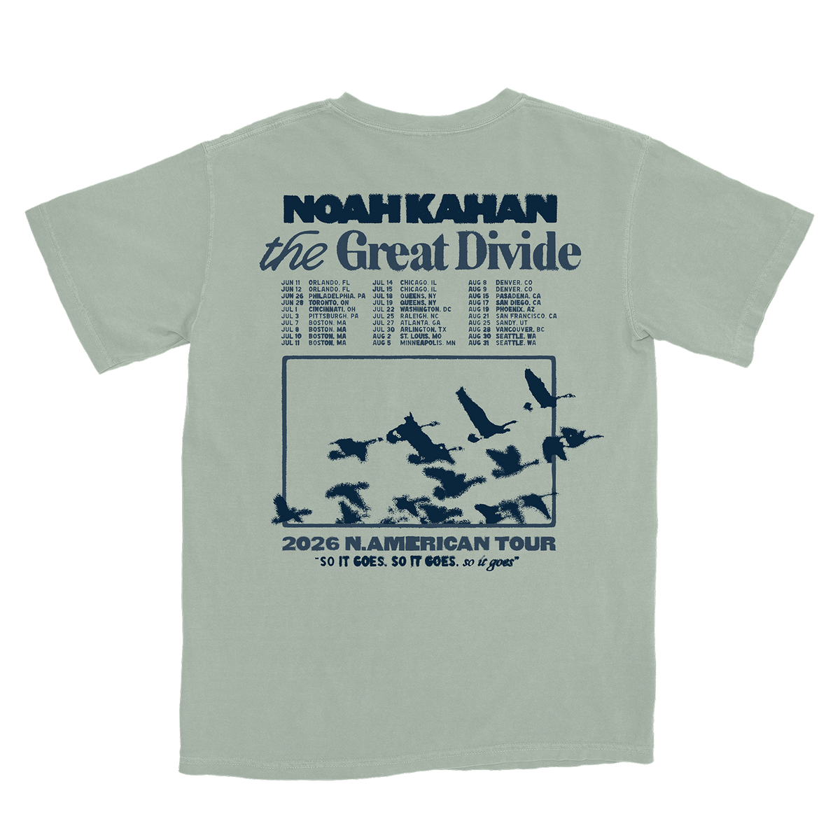 Migration Tour Tee Back