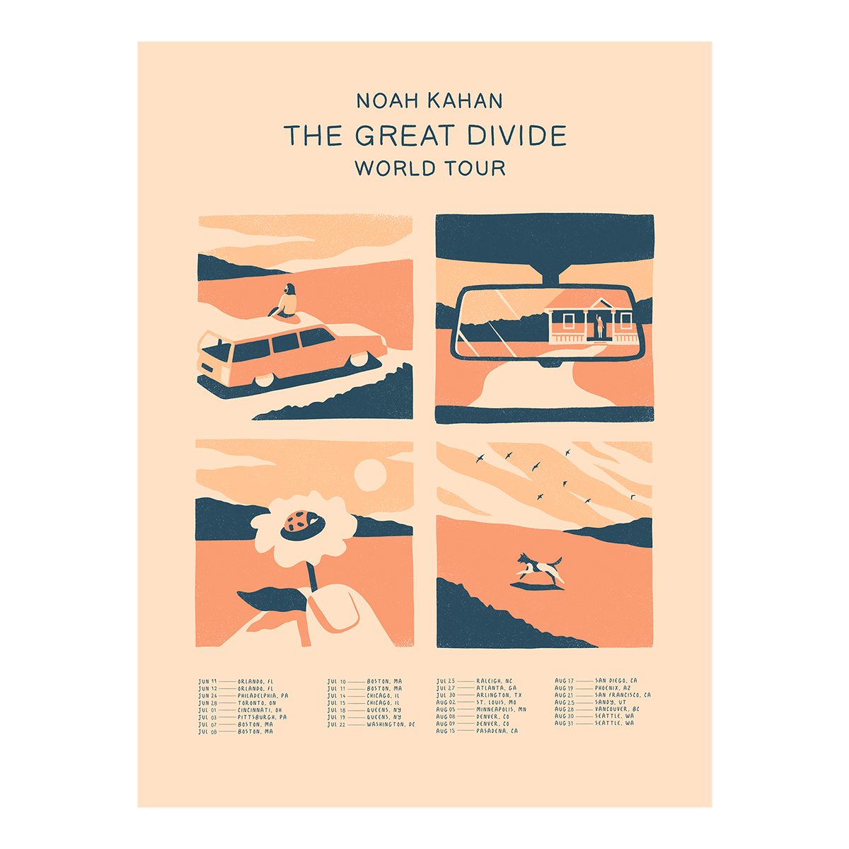 The Great Divide 2026 Tour Poster