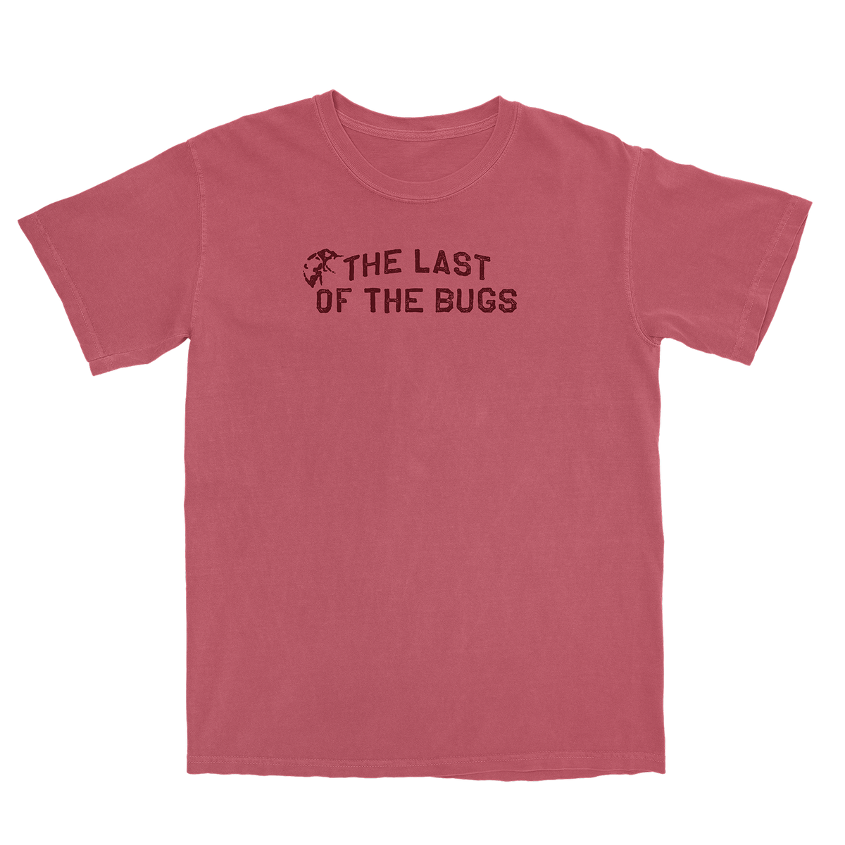 The Last of the Bugs Tee (Crimson) Front