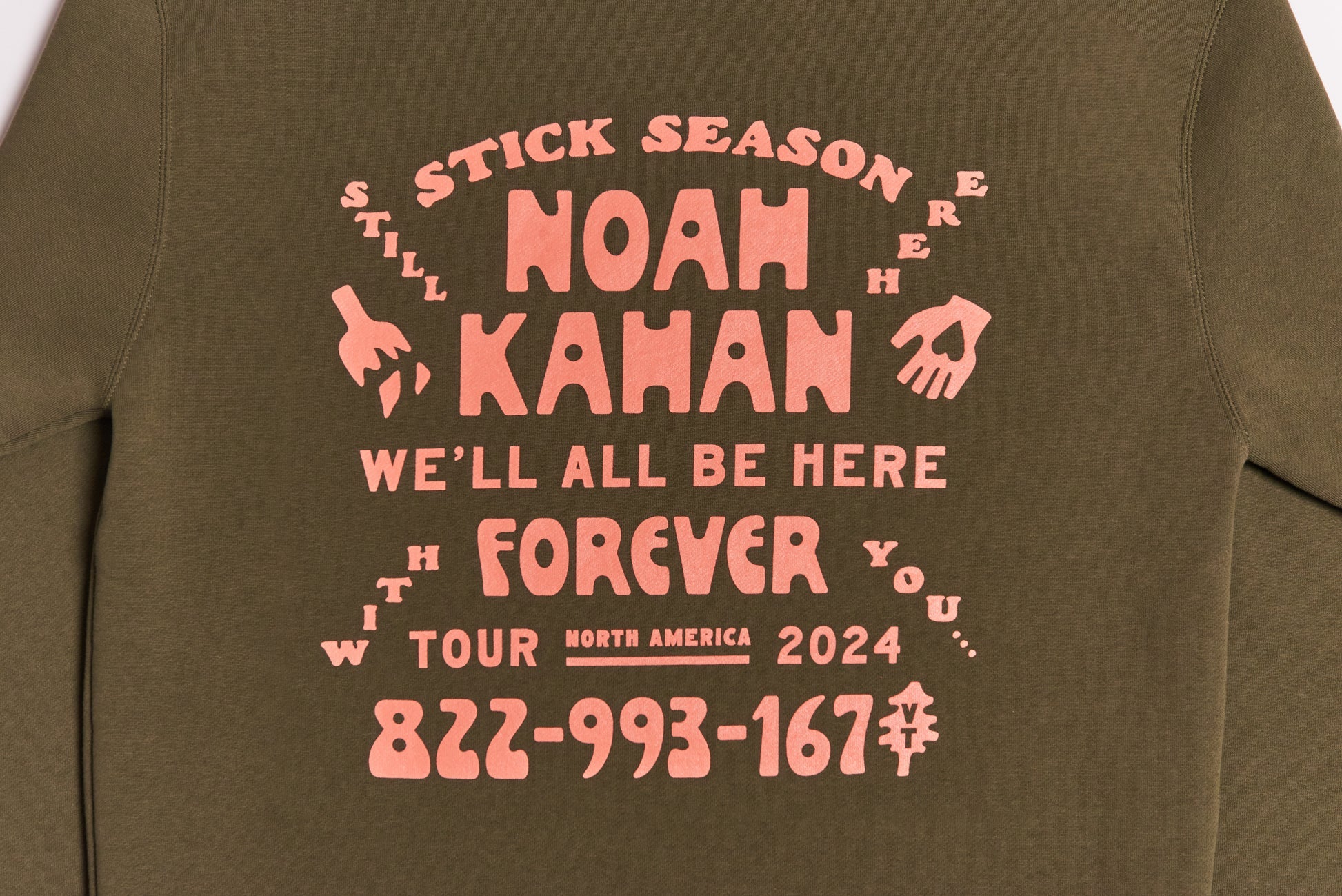 2024 We'll All Be Here Forever Tour Crewneck Detail Back